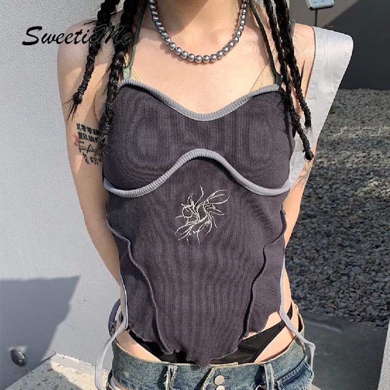 Áo Dây Sát Nách Hở Lưng Dáng Ôm Thời Trang Cho Nữ