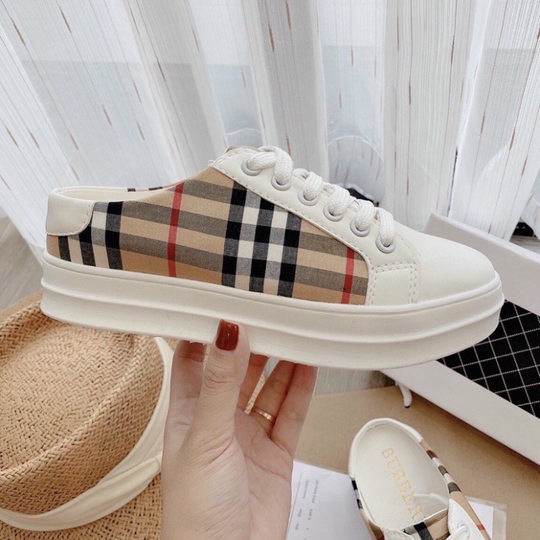 (Rẻ Đẹp) GIÀY SỤC THỂ THAO BBR sục thể thao kẻ sọc sục thể thao độn đế 5cm , giày đạp gót , [RẺ VÔ ĐỊCH]