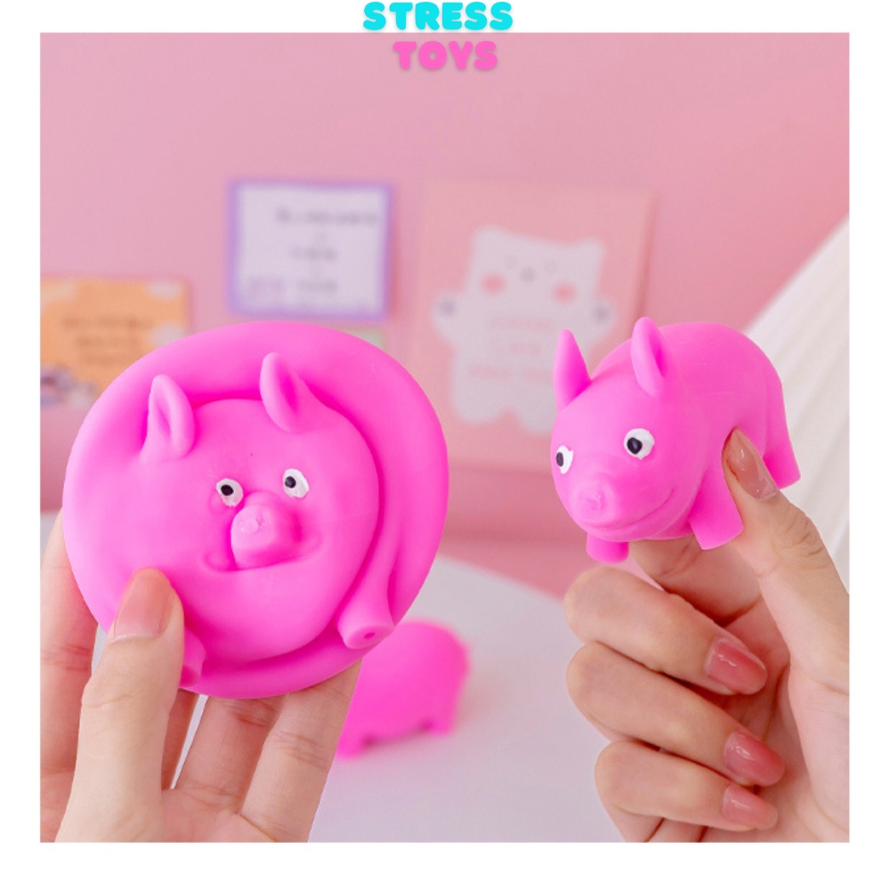 squishy giá rẻ con heo hồng dẻo đồ chơi xã stress giải trí cho bé