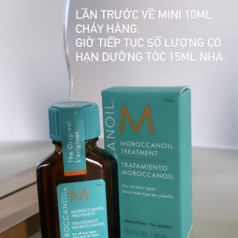 [Bill Sephora] Dầu dưỡng tóc Moroccanoil mini 10ml