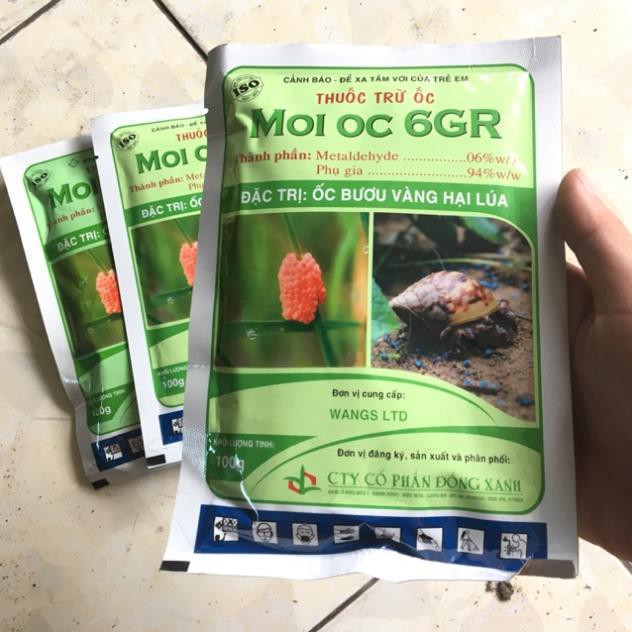 Thuốc Diệt Ốc dạn rải gốc - tan chậm, dễ sử dụng ( Moi oc 100gram)