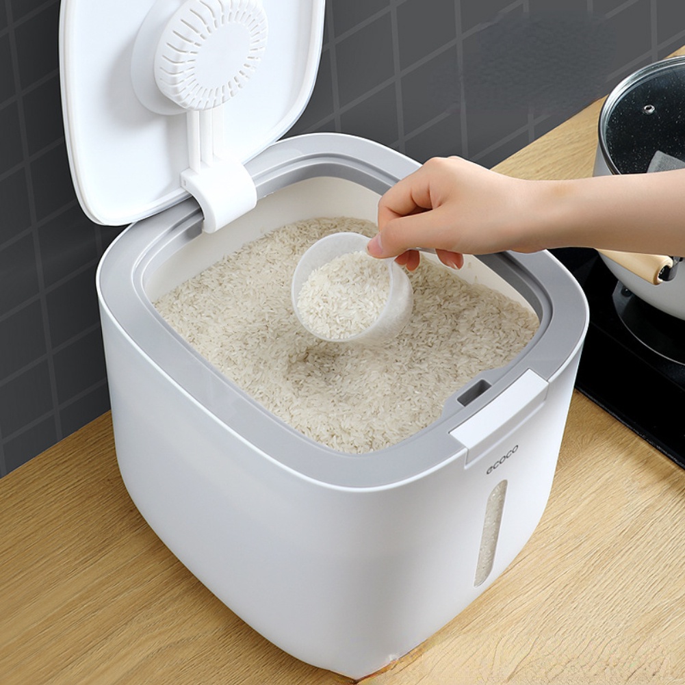 Thùng Đựng Gạo Thông Minh - Chống Ẩm, Chống Mối Mọt - Loại 5kg và 10kg - kín có thể tháo rời Oxygen072