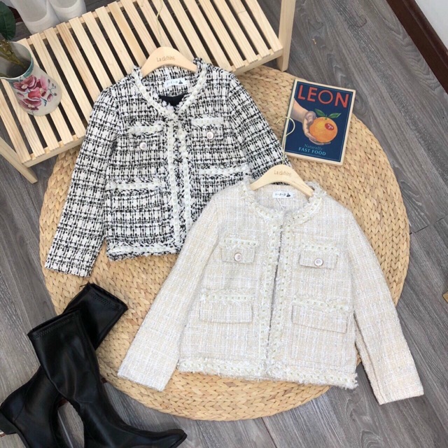 ÁO DẠ TWEED VIỀN NGỌC HÀNG CÓ SẴN | BigBuy360 - bigbuy360.vn