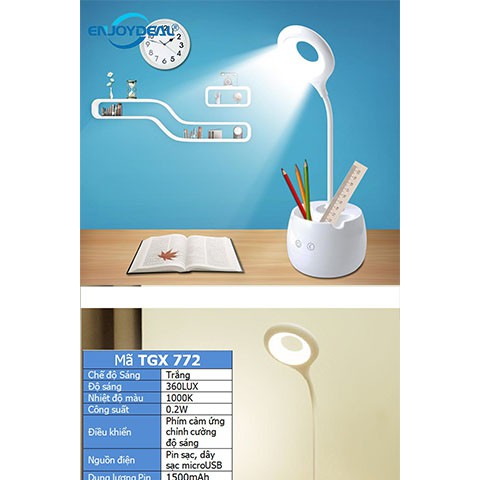 ĐÈN BÀN BÓNG LED TÍCH ĐIỆN TGX - 772 SIÊU SÁNG ( BÁN BUÔN ĐÈN NHÁY )