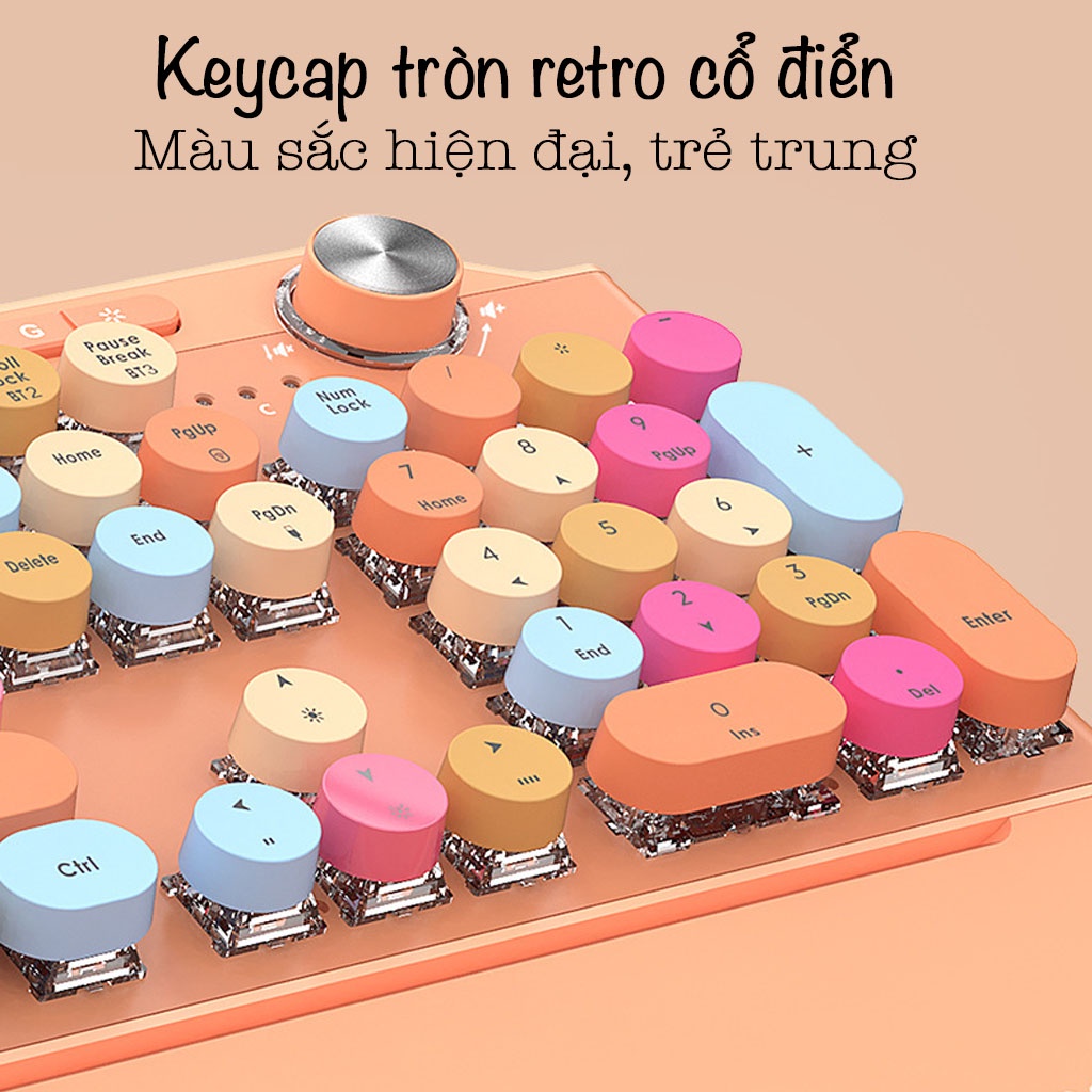 Bàn phím cơ không dây bluetooth Mofii Geezer G7, bàn phím bluetooth cho ipad / điện thoại/ macbook /pc  3 chế độ kết nối