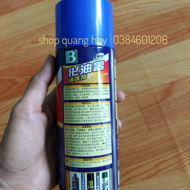 [HCM] DUNG DỊCH XÚC BÌNH XĂNG CON BOTNY 450ML, XỊT RỬA HỌNG GA, VỆ SINH KIM PHUN SIÊU SẠCH TIỆN LỢI