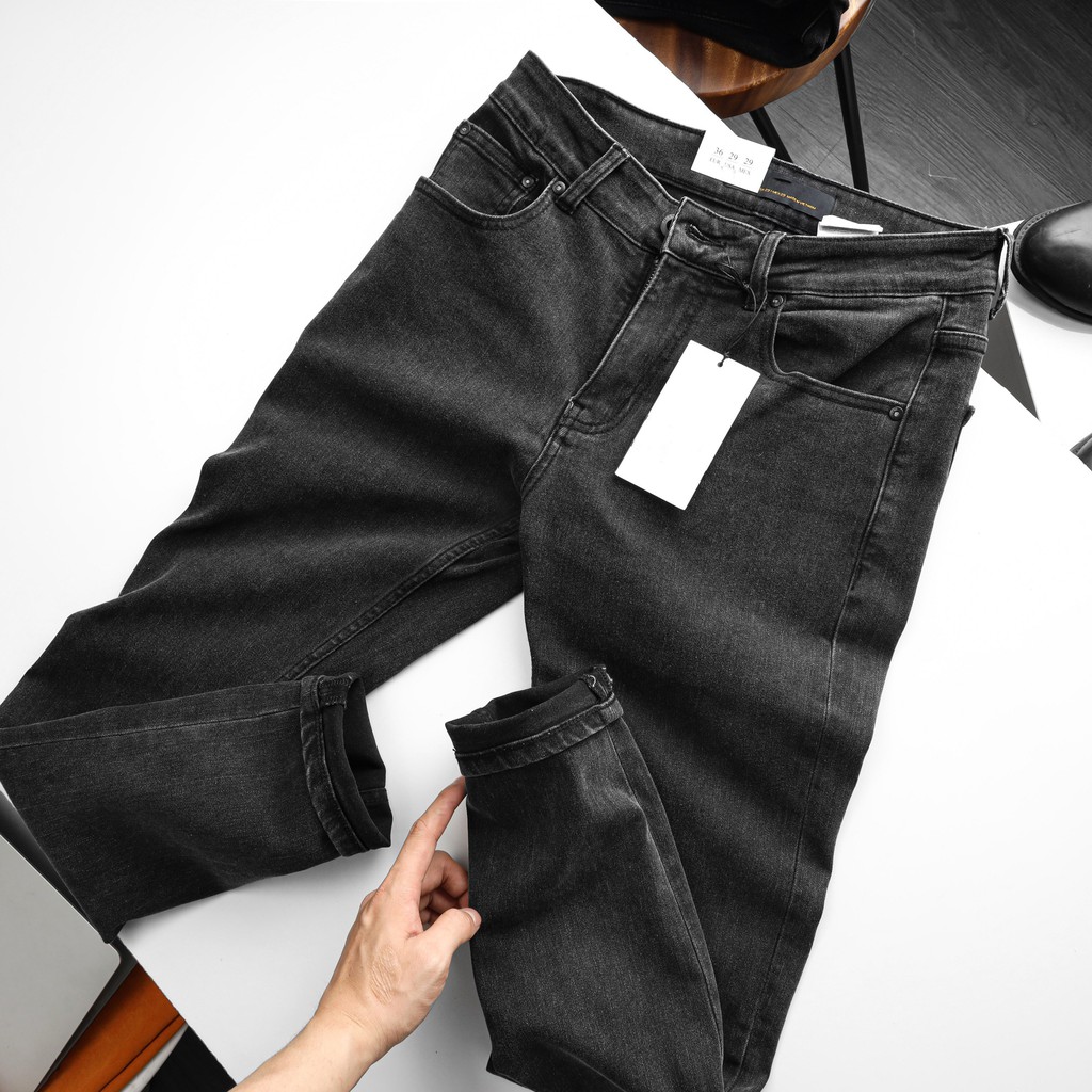 Quần jean nam co giãn cao cấp , jean màu xám slim fit trẻ trung 041L TOBY TBJ03 | BigBuy360 - bigbuy360.vn