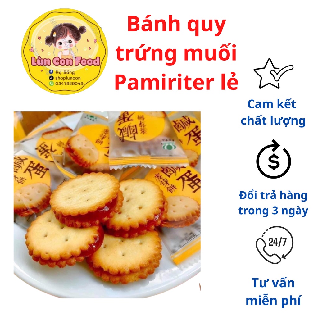 BÁNH QUY TRỨNG MUỐI LẺ 1 GÓI - Lùn Con Food