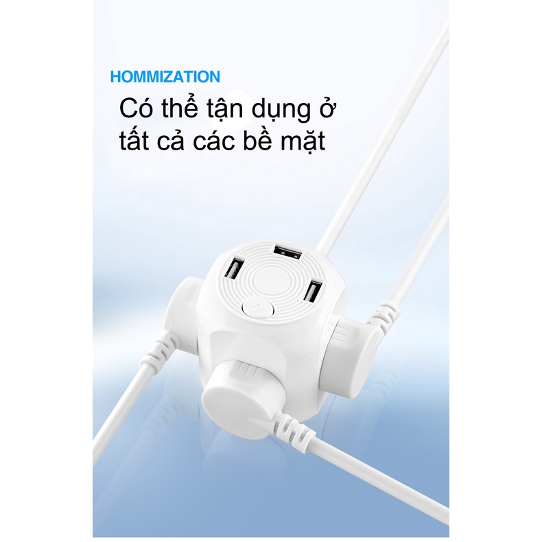 Ổ cắm điện thông minh đa năng tích hợp cổng USB tiện ích, Ổ điện chống cháy nổ chịu công suất cao FASOLA