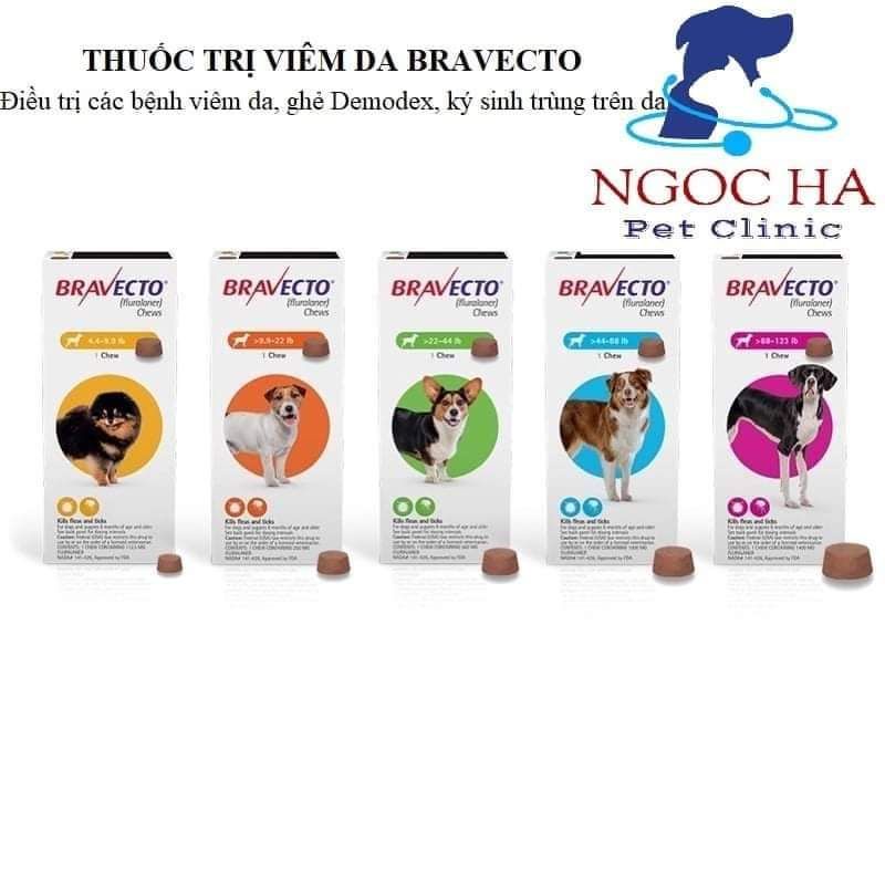 🐕🐕🐩🐩Bravecto- loại bỏ ve, rận, bọ chét cho chó