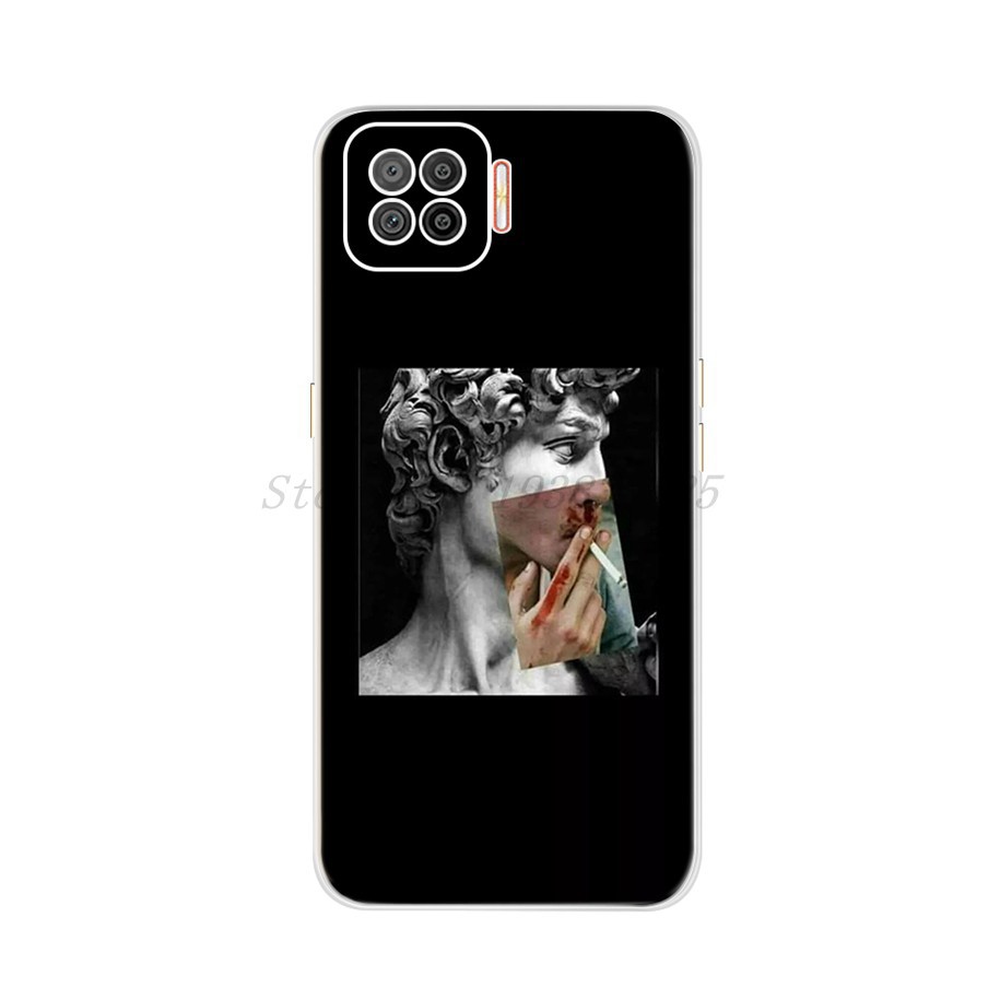 Ốp điện thoại TPU mềm chống sốc in hình sang trọng thời trang cho Oppo F17 Pro A73 A93 2020 Oppo F17 F 17 Pro
