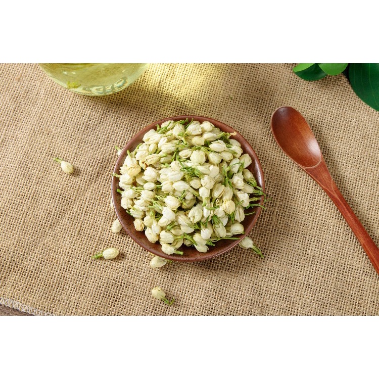 200g Trà Hoa Nhài  Sấy Khô Nguyên Bông Trắng - Trà thảo mộc Treesy - Trà hoa quả