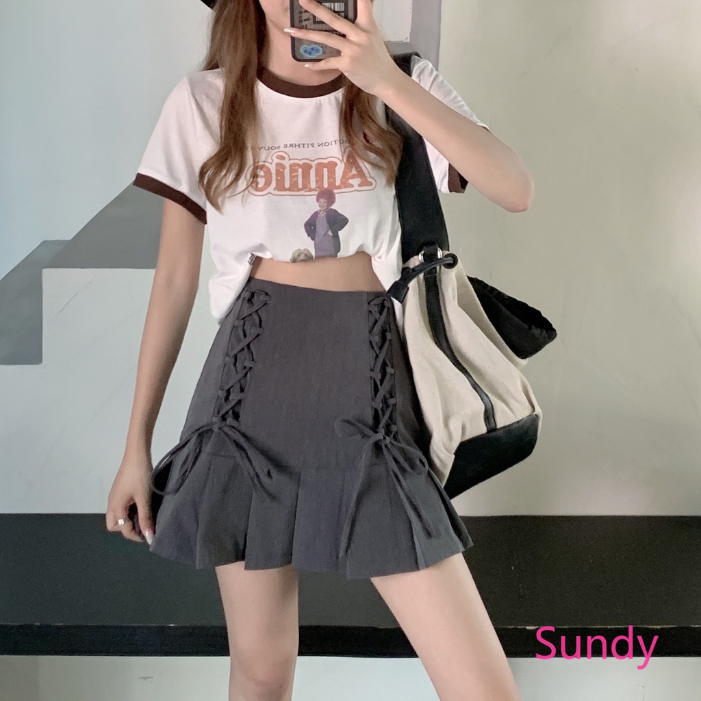 Chân Váy Xếp Ly Kiểu Hàn Quốc Thời Trang Mùa Hè Cho Nữ
