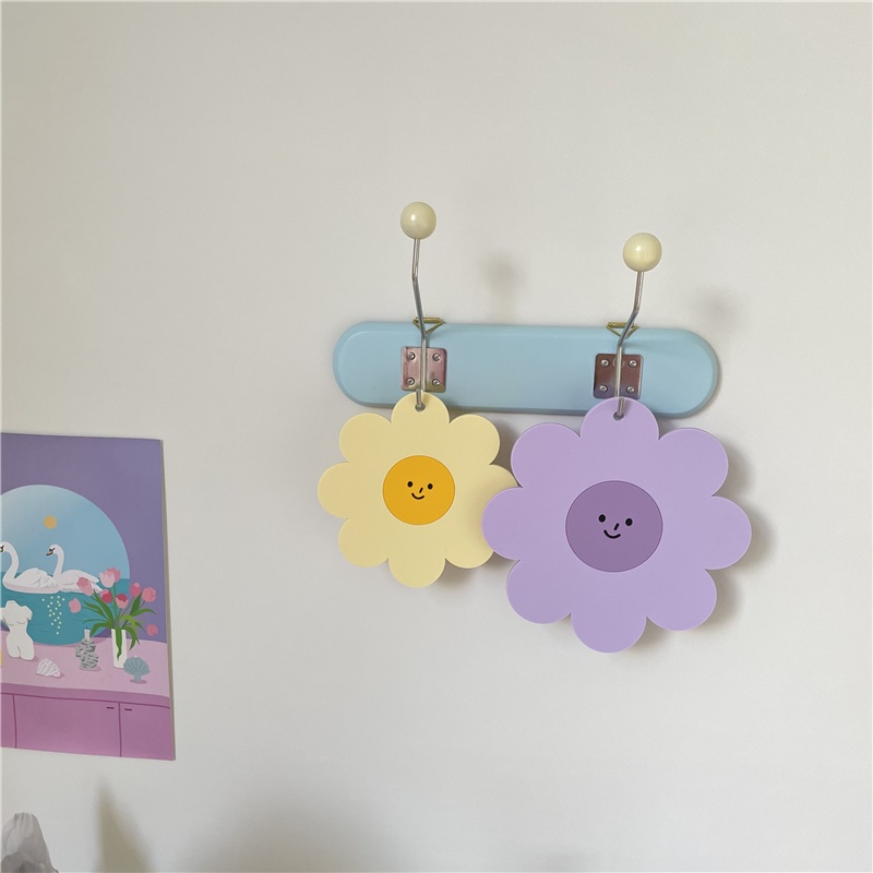 Tấm lót bàn ăn bằng PVC cách nhiệt chống trượt hình hoa hướng dương hoạt hình
