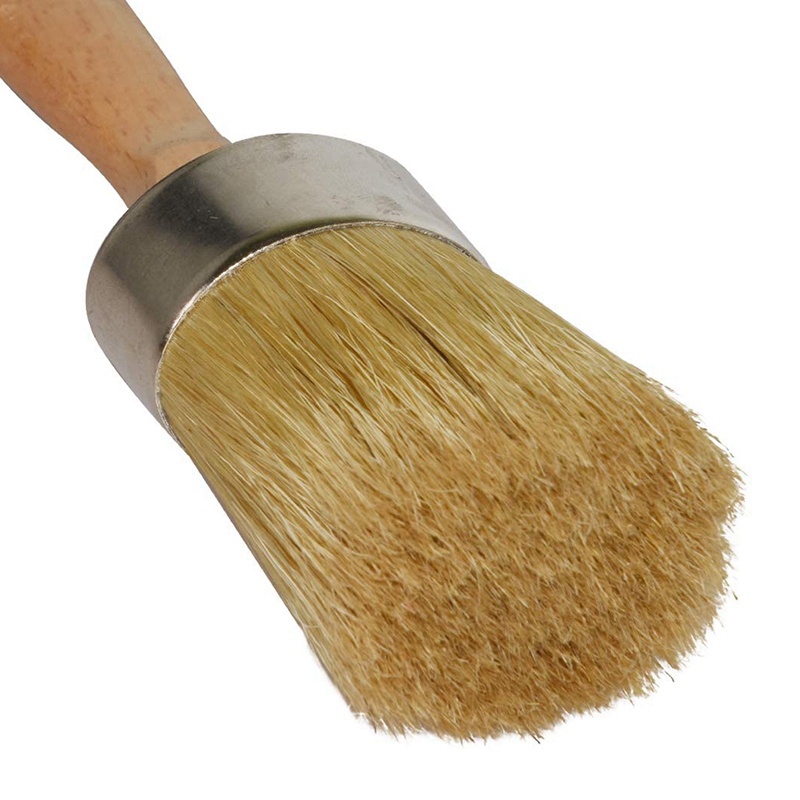 Cọ sơn phấn và sáp Công cụ vẽ lông tự nhiên tròn 2 trong 1 lớn cho đồ nội thất tự làm Giấy nến trang trí nội thất