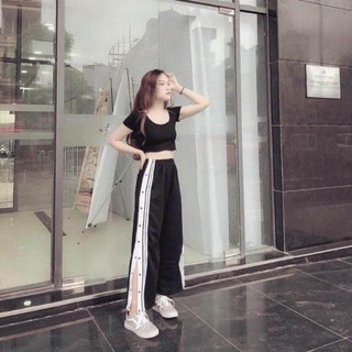 [RẺ VÔ ĐỊCH] Quần Ống Rộng Cúc Bấm Uzzlang