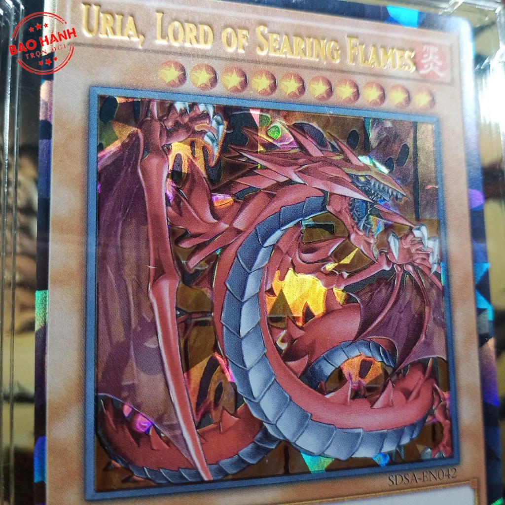 Yugioh Bài Yugi Muto lá Uria Lord of Searing Flames một trong Tam đại Thần Ai Cập Obelisk Ra Osiris 1458 D5 50