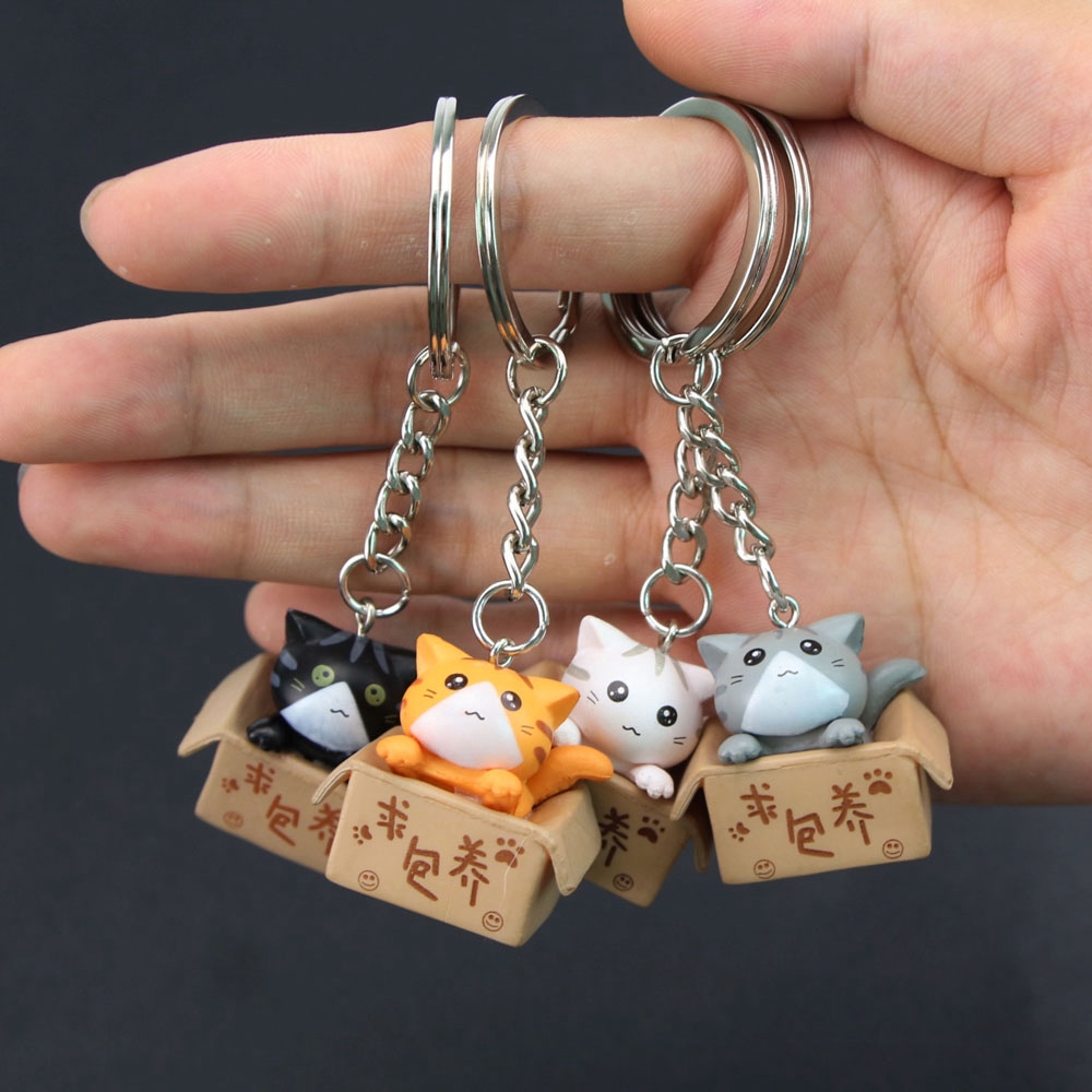 Móc Khóa Hình Chú Mèo Dễ Thương Đáng Yêu