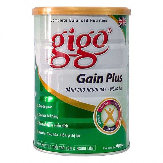 Sữa gigo Gain Plus hộp 900g