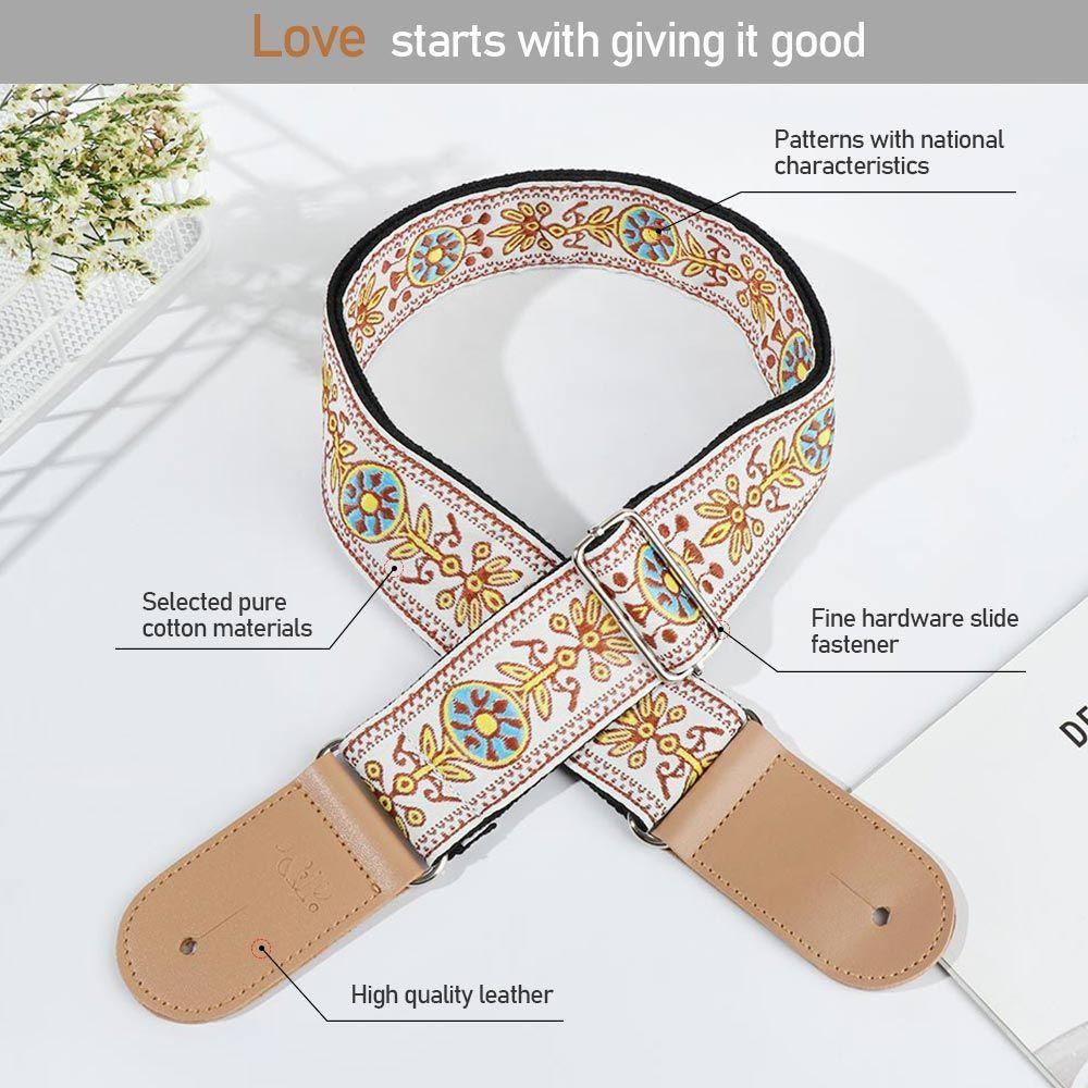 Wttle Dây Đeo Đàn Guitar Nhiều Kiểu Dáng Có Thể Điều Chỉnh Dành Cho Trẻ Em Và Người Lớn