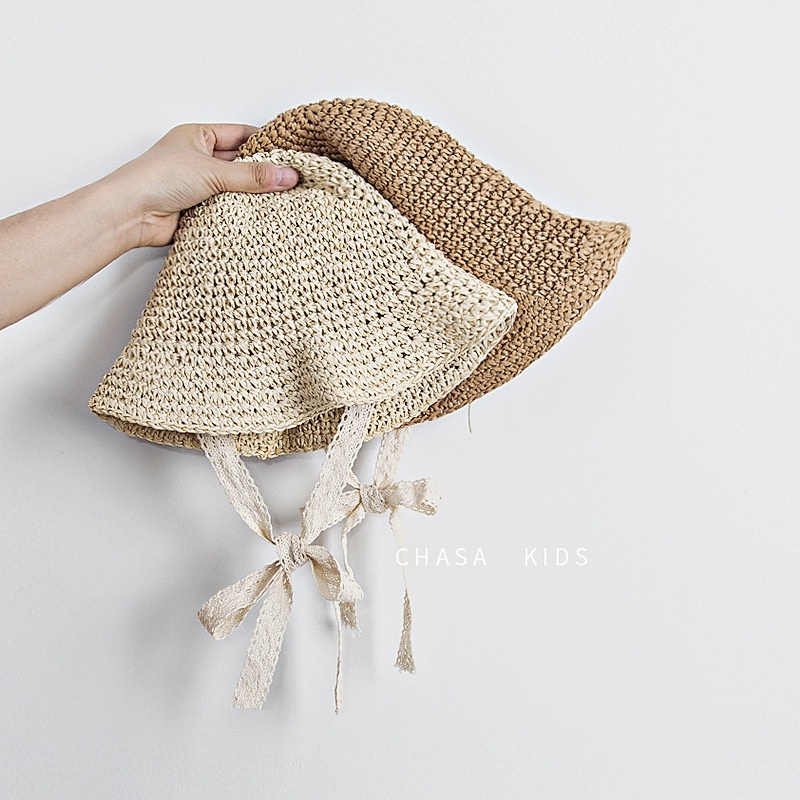 Nón Cối Phối Ren Phong Cách Hàn Quốc Mới Cho Mẹ Và Bé