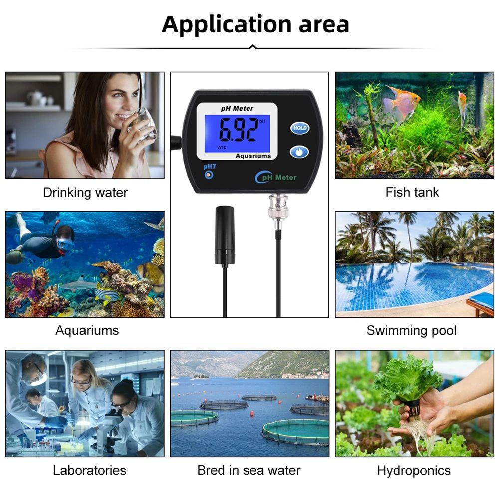 Máy Đo Độ pH Chính Xác Cao Có Đèn Nền Tiện Dụng