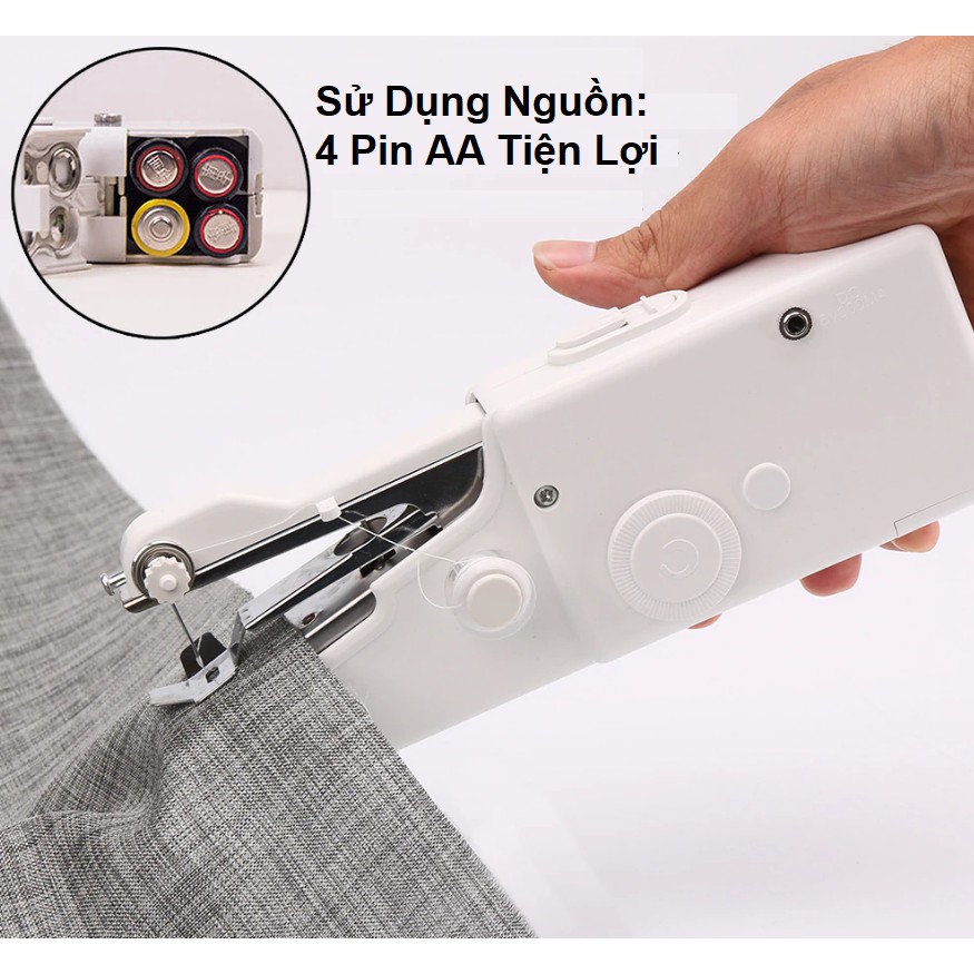 Máy May Mini Cầm Tay - Di Động, Đa Năng, Máy May Vá Sửa Chữa Quần Áo Tại Nhà Cao Cấp ( Bảo Hành 6 Tháng )