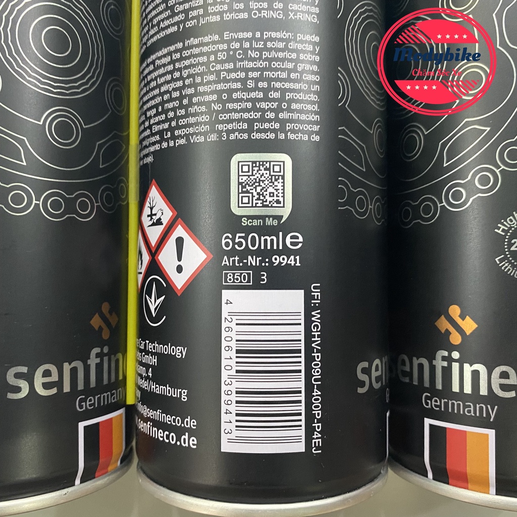 Xịt Dưỡng Sên - Senfineco Chain Lub Extreme Dạng Mỡ Bò Xanh