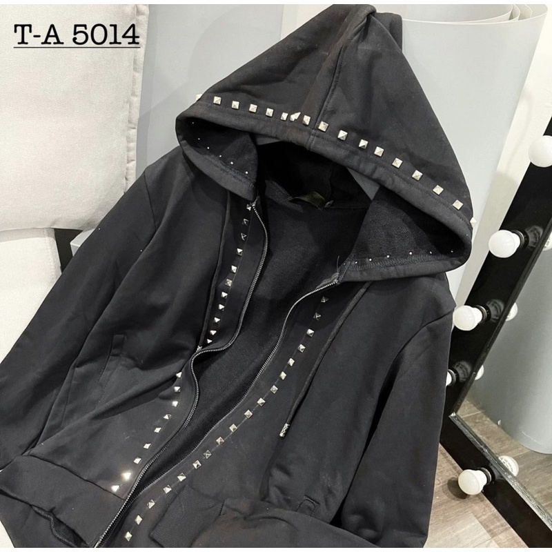 Áo khoác đính đá Valen.tino mũ 2 lớp hàng dầy dặn cháy phố hót 2022