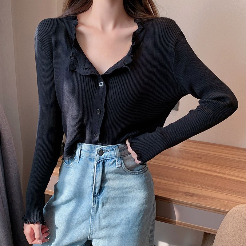 Áo Khoác Cardigan Dệt Kim Thiết Kế Xinh Xắn Cho Nữ