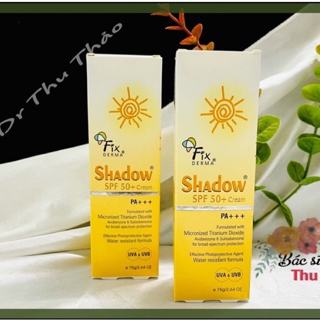 Kem chống nắng Fixderma shadow SPF 50+ cream 75gram - GIBE STORE