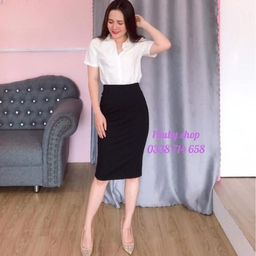 Chân Váy Bút Chì Dáng Dài Z-A-R-A🍀FRRESHIP🍀Váy Công Sở Cạp Cao Xẻ Tà Sau Chất Umi Đanh Mềm Mịn | BigBuy360 - bigbuy360.vn