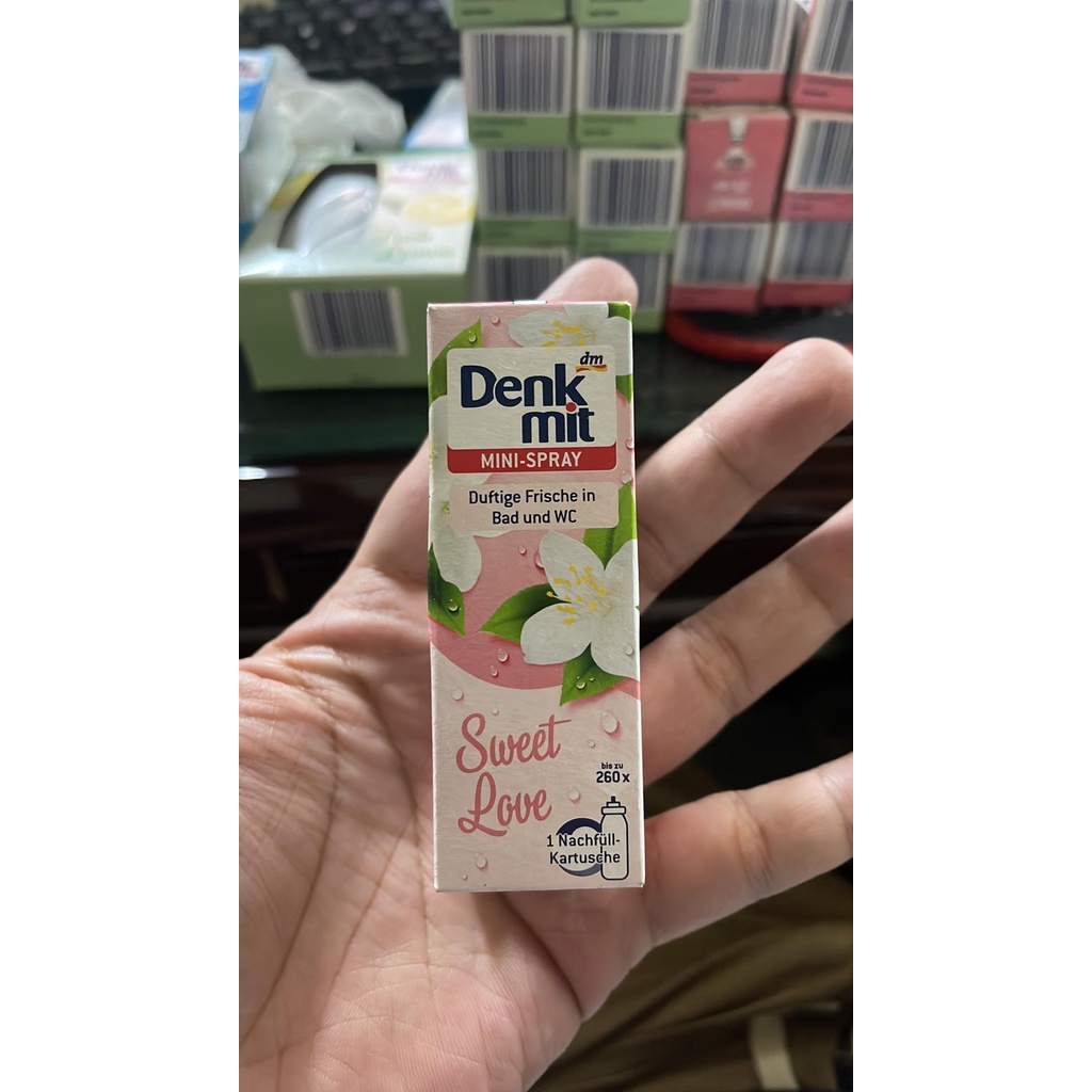 Bộ xịt thơm phòng Denkmit Mini-Spray hương chanh - Hàng đức