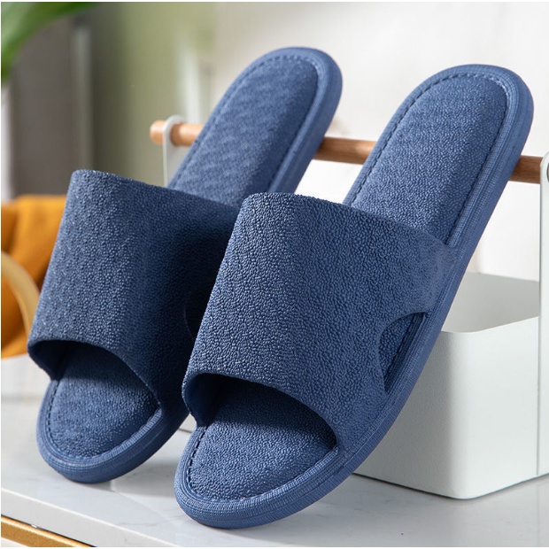 Dép mang nhà nam nữ - đi văn phòng, nhà tắm bằng nhựa dẻo nguyên khối, nhẹ, êm chân, chống trơn trượt