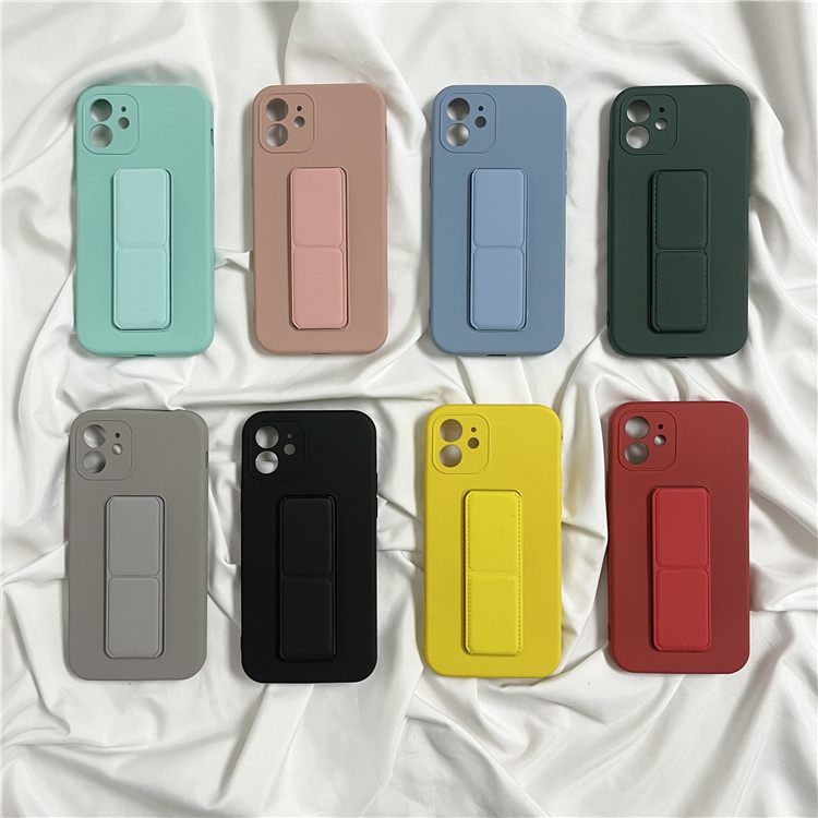 Ốp điện thoại TPU silicon màu kẹo ngọt có dây đeo cho iphone 11 Pro Max X XS Max XR 6 6S 7 8 plus