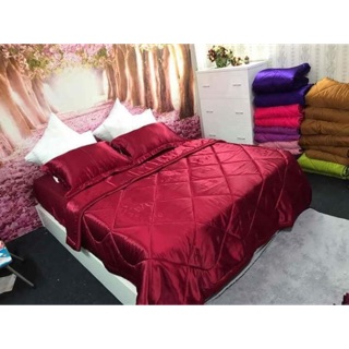 Bộ ga phi lụa thái Tuấn 5 món 1m6 (hình tự chụp 100%)