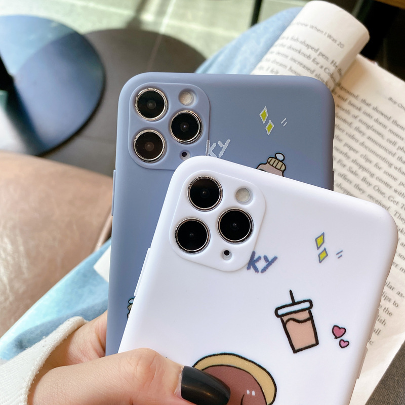 Dễ Thương Ốp Điện Thoại In Hình Cặp Đôi Đáng Yêu Cho Iphone Xs / 11promax 8plus / 7p Xr / Se | BigBuy360 - bigbuy360.vn