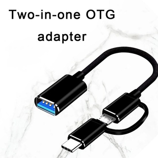 Cáp Chuyển Đổi 2 Trong 1 Type-C Micro USB Sang USB 3.0 Micro P4O4