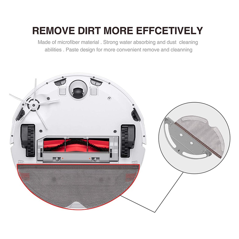 Set 5 Tấm Vải Lau Dành Cho Máy Hút Bụi Xiaomi Roborock S5 MAX S50 S55 Roborock S6 S6 MAXV