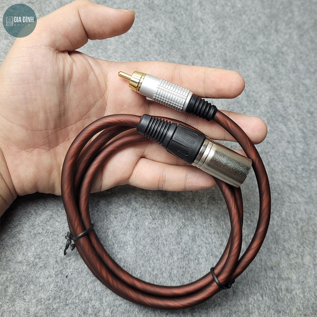 Combo 2 dây canon đực ra bông sen (AV) dài 0.8M Loại tốt