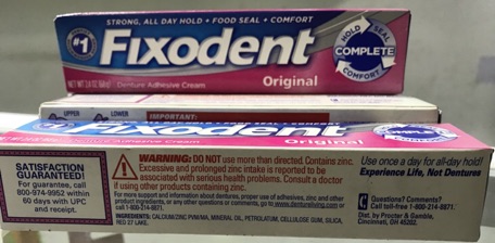 Keo dán hàm răng giả Fixodent