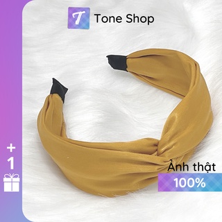Băng Đô Cài Tóc Nữ Tone Shop Băng Đô Bản To Màu Vàng Mù Tạt B071