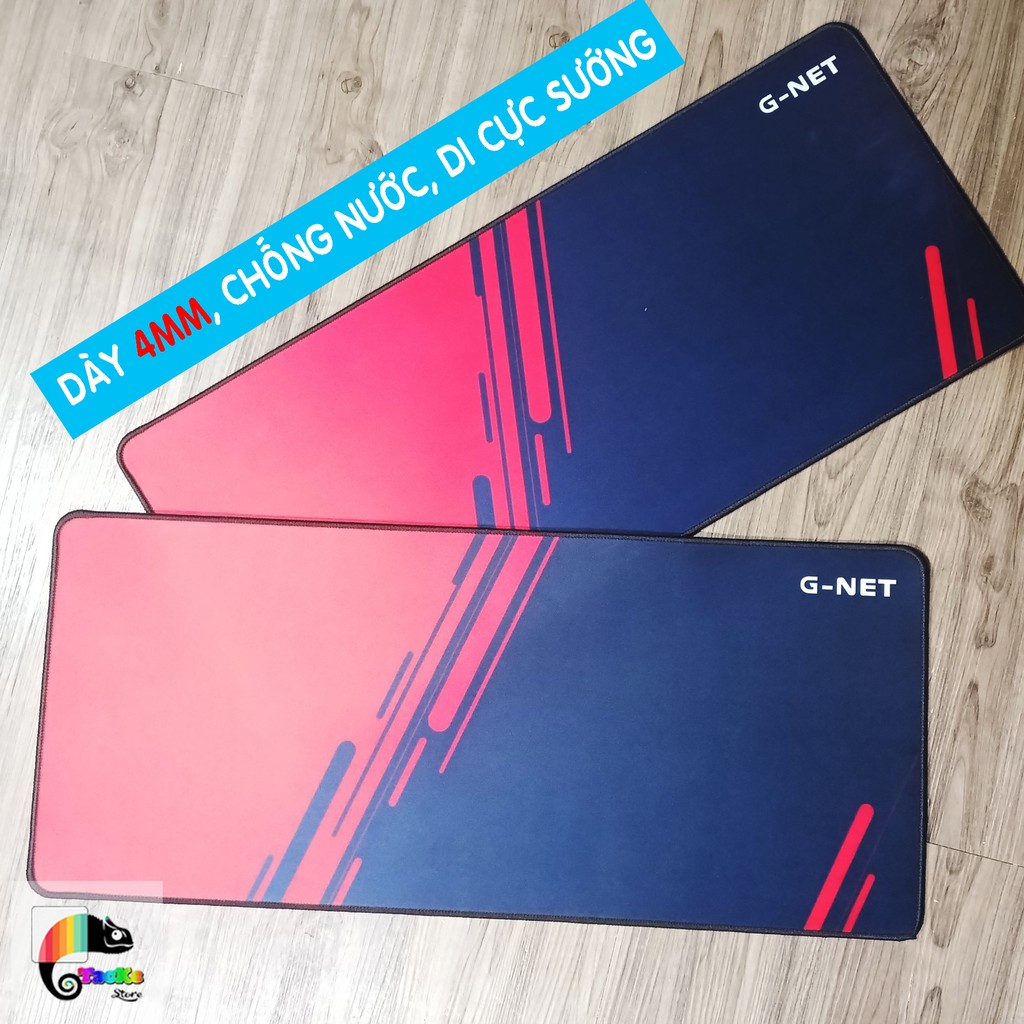 Bàn di chuột chuyên game, chống nước G-Net size 30x70x0.4cm, di cực đã I Gaming Mouse Pad GNet Speed