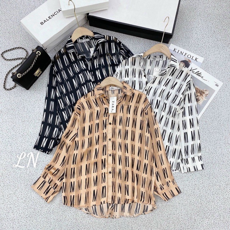 Áo sơ mi chữ N cực xinh [HOT NHẤT] chất siêu xịn