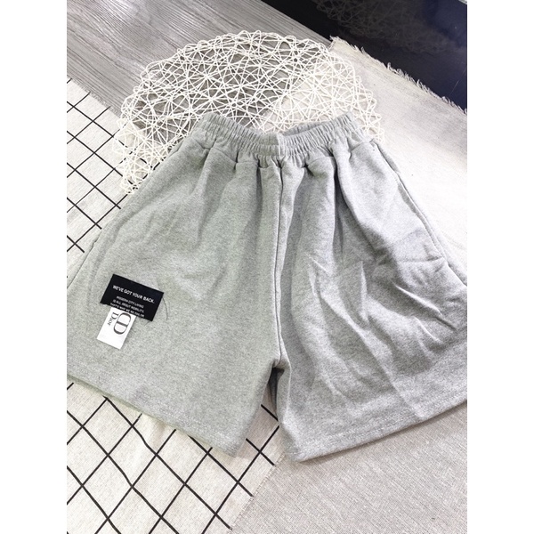 [GIÁ HUỶ DIỆT] Quần Short Đùi Nữ Logo - Quần Đùi Ống Rộng Ulzzang (có video ảnh thật)