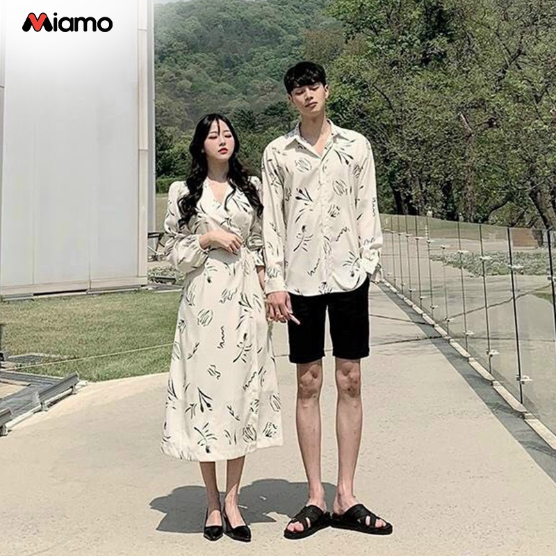[Freeship] Set đồ đôi nam nữ phong cách hàn quốc thời trang Miamo NB15 (Kèm ảnh thật)