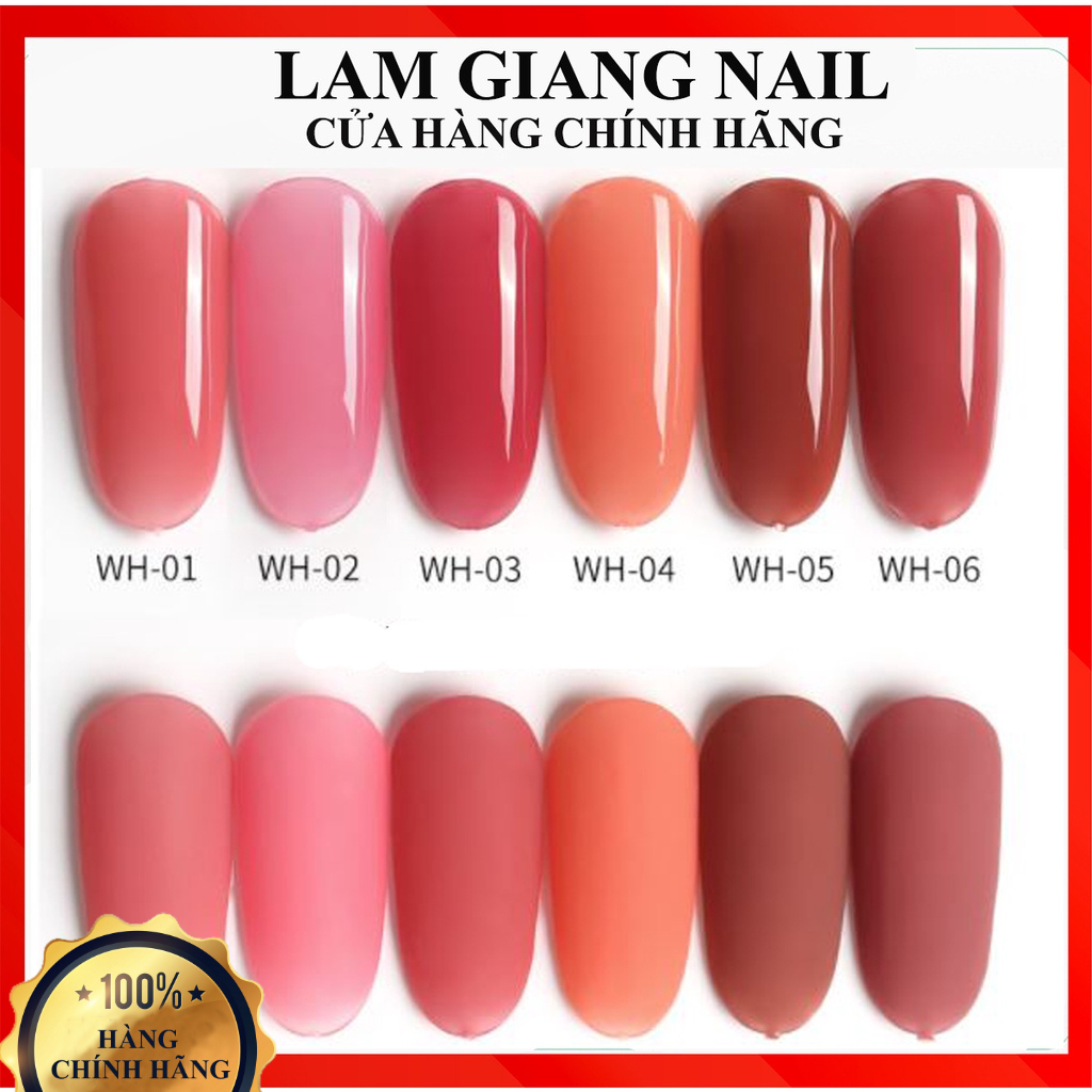 Sơn móng gel AS thạch kẹo WH , màu hottrend