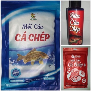 Combo mồi câu cá chép hiệu quả số 1 Sữa câu chép và mồi cá chép...