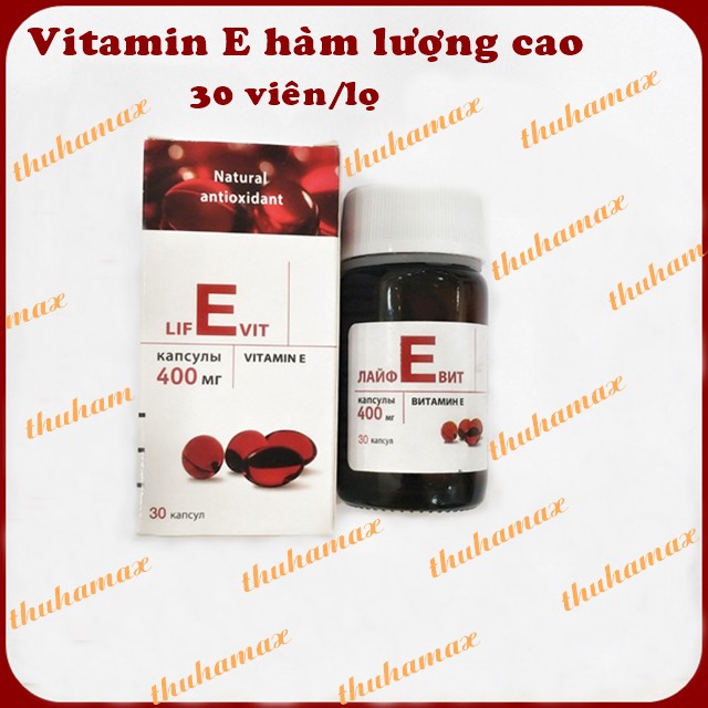 Vitamin E đỏ Nga hàm lượng cao lọ 30 viên | Thế Giới Skin Care