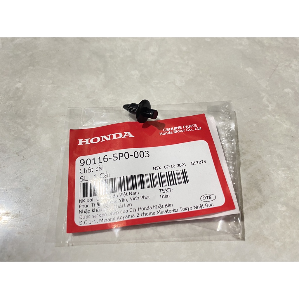 Chốt nhựa bấm cài dàn áo (Bộ nhựa) Honda 6mm. 90116SP0003